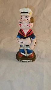 VINTAGE POPEYE THE SAILOR CAST IRON BANK - Picture 1 of 3