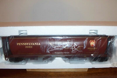 MTH PREMIER #20-97890 FERROCARRIL DE PENNSYLVANIA (MAPA) VAGÓN TOLVA CUBIERTO 100 TONELADAS Foto 1 de 4