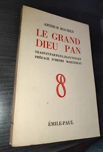 Arthur Machen. Der große Gott Pan - Ethe Great god Pane Übersetzt Paul-Jean Toulet - Bild 1 von 1