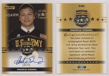 2010 Razor US Army All-American Bowl Selection Tour /25 Andrew Donnal Auto