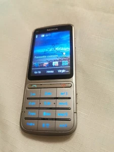 Nokia C3-01 Silver Mobile Phone 5 MP LED Flash 1050mAh Battery Touch & Type - Picture 1 of 2