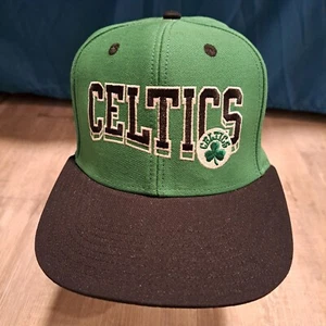 Adidas Vintage Green Boston Celtics Wave Snapback Cap Men's Hat - Picture 1 of 11