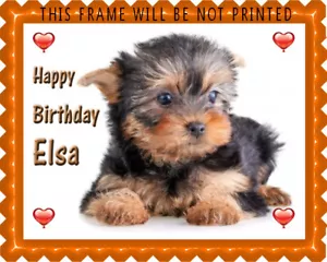 Puppy (Nr2) - Edible Cake Topper OR Cupcake Topper, Decor - Picture 1 of 13