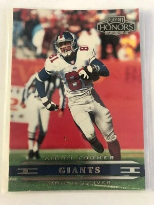 2002 Playoff Honors Amani Toomer Sample Card #62 New York Giants - Image 1 of 2