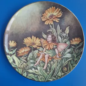Bordüre Wandteller 'Marygold' Fee Blumen 19,5x19,5cm Limited Edition A589 1988 - Bild 1 von 4