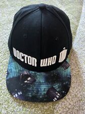 Doctor Who Logo Snapback Hat Cap Tardis Outer Space Universe Raised Embroidery