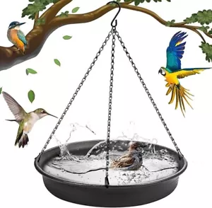 CARGEN Hanging Bird Bath & Feeder Tray for Garden & Patio - Picture 1 of 6