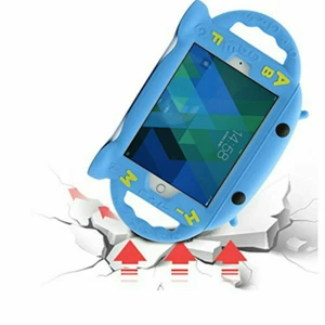 For iPad Mini 234 Pro9.7 5th Kids Silicone Rubber Cover Cartoon Robot Stand Case - Picture 1 of 24