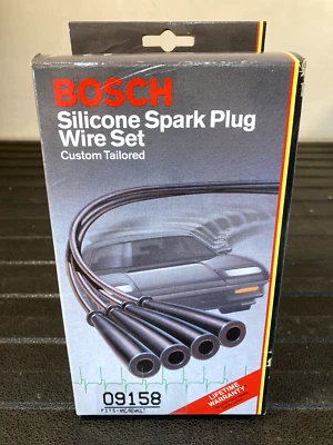 Juego de cables de bujía de silicona Bosch - 09158 - para Renault Alliance y Encore Foto 1 de 4