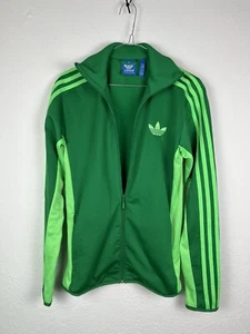 Adidas Felpa Verde Taglia S Uomo Sportiva Men Light Jacket Retro Look - Imagen 1 de 8