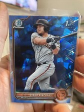 2022 Bowman Chrome Diego Rincones 1st Chrome Sapphire Parallel Prospect Card RC