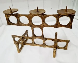 Heinz Goll - Brutalismus - Bronze Leuchter - Bild 1 von 7