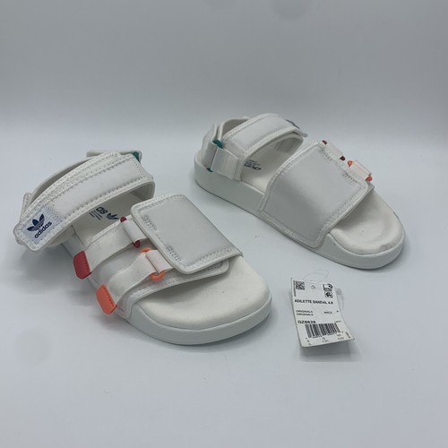 Sandali sportivi ammortizzati Adidas Originals Adilette 4.0 da uomo taglia 6 bianchi (GZ8828)