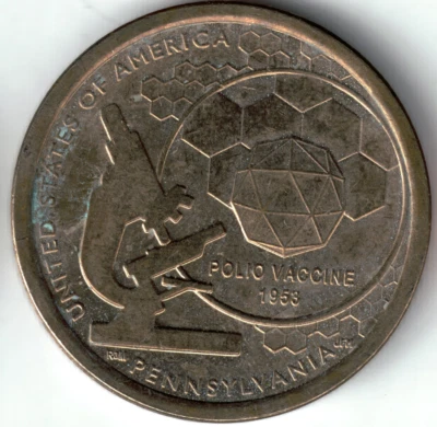 USA - 2019D - 1$ Innovation - Pennsylvania - Super Rare & NIFC - #18790 - Image 1 of 2