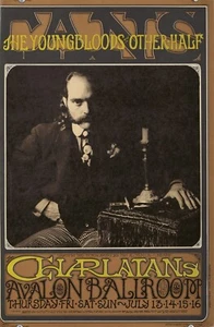 Póster original vintage bronceados charlatanes Youngbloods otro medio rock 1967 - Imagen 1 de 1