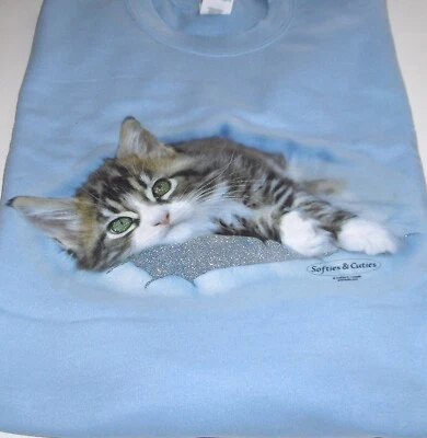 Sudadera Taffy "Shimmering Eyes" - Gildan (Azul) Polar Manga Larga Cuello Redondo Foto 1 de 3