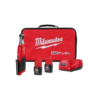 Milwaukee M12 FUEL 12V Lithium-Ion Brushless Cordless High Speed 1/4 in. Ratchet - Picture 1 of 2