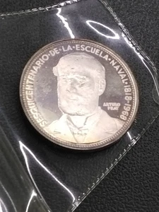 1968 Chile 5 Pesos 150 Anniversary Toned Proof w/ Case & Coa KM#182 - Bild 1 von 4