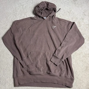 Gymshark Felpa con Cappuccio Uomo Pullover XL Marrone - Foto 1 di 9