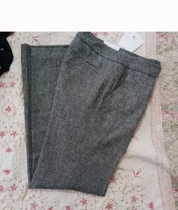 calvin Klein Pants Trousers Straight Leg Womens Size 4 Gray Nwt - Picture 1 of 9