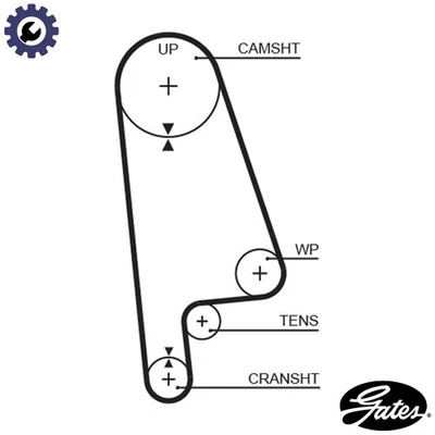 TIMING BELT T145RB FOR ROVER 200/II/Hatchback 400/Tourer HONDA CIVIC/Shuttle - Image 1 of 4