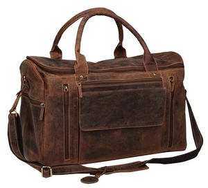 Greenburry Bolsa de viaje Cuero Vintage Travellerbag Marrón Bolsa de deporte  - Imagen 1 de 4