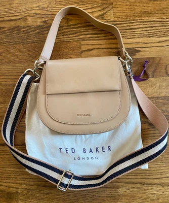 Ted Baker London Darcell leather crossbody tan saddle bag purse - Image 1 of 4