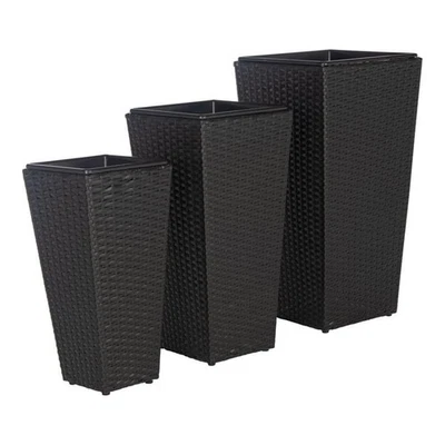 Outdoor Collection Lendson Black 3-Piece Patio Backyard Porch Sunroom Garden ... - Image 1 of 4