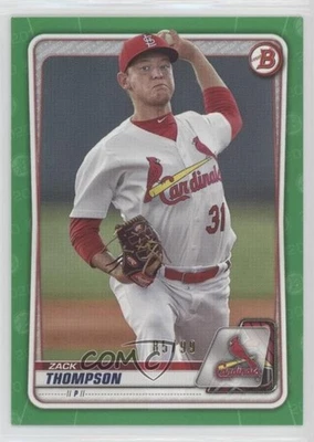 2020 Bowman Prospects Green /99 Zack Thompson #BP-6 - Image 1 of 2