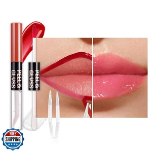 JUAAZIN Dewy Rose Lip Stain Peel Off Lip liner e olio per labbra con T - Foto 1 di 5
