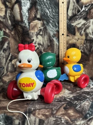 LOOK! READ Vintage 1995 Tomy Quack along Ducks Mommy Baby NO SOUND Baby Einstein - Image 1 of 4
