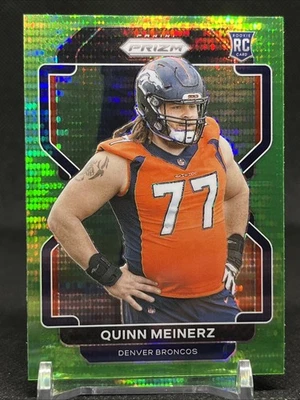 2021 Panini Prizm - Rookie Quinn Meinerz #430 Neon Green Pulsar Prizm (RC) - Image 1 of 3