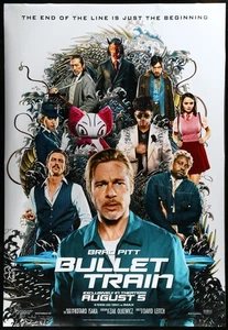 Original BULLET TRAIN 48x70 Bus Shelter Poster BRAD PITT Joey King ZAZIE BEETZ - Bild 1 von 2