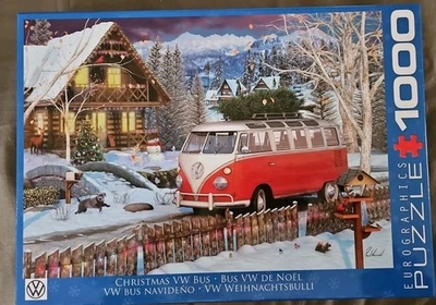 Eurographics Christmas VW Bus 1000 Pc Puzzle NEW Sealed Bag Can Combine Shipping - Image 1 of 4