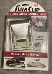 Slim Clip Double-Sided Stainless Steel Money Clip- Brand New in Box - Picture 1 of 2
