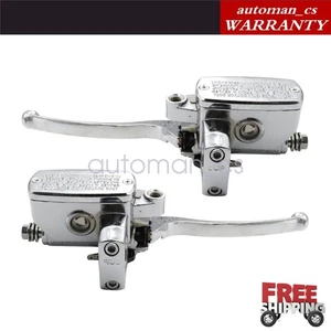 PARA Kawasaki Vulcan 1500 1600 2000 Cromo Freno Cilindro Maestro Palancas Embrague - Imagen 1 de 13