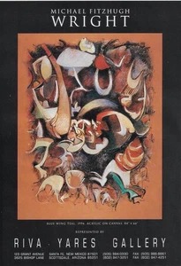 MICHAEL FITZHUGH WRIGHT Art Riva Yares Gallery 1995 Print Ad - Bild 1 von 1