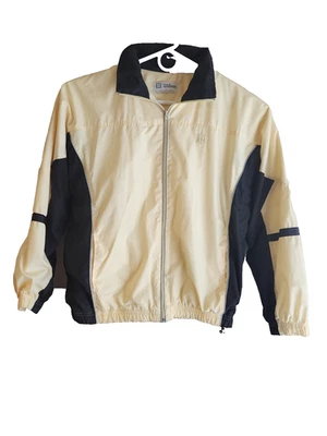 Wilson Womens Size Large Windbreaker Tennis Jacket Yellow Black Full Zip EUC - Image 1 of 4
