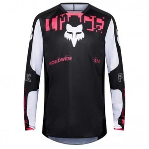 FOX Racing 180 Jersey - ADULT 180 DIGI IMAGE (Black/Pink) - Picture 1 of 5