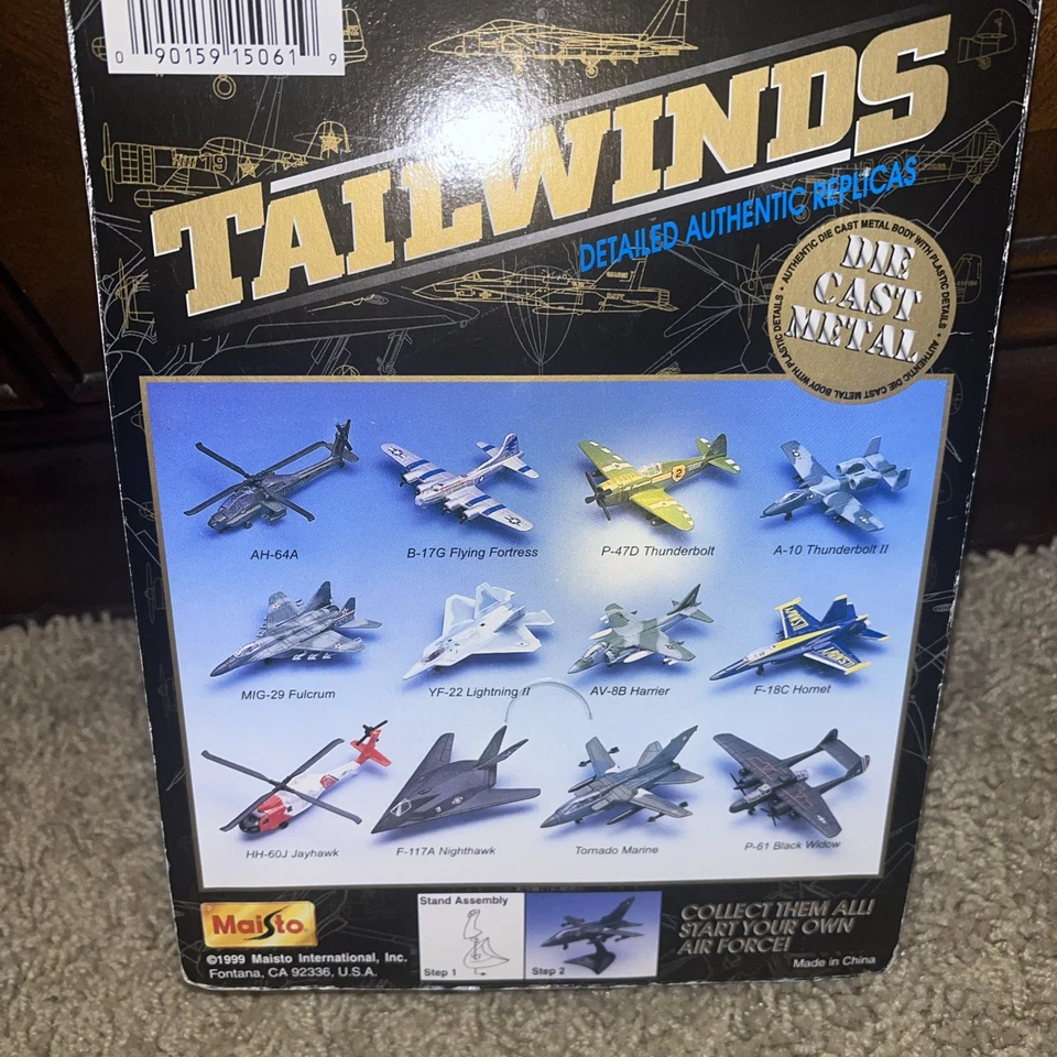 Maisto Tailwinds F-117A NIGHTHAWK With Stand Vintage 1999 - Image 1 of 2