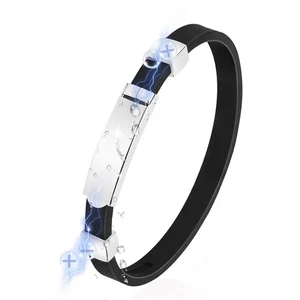 Antistatisches Armband Germanium Silikon Magnet Verstellbar Wasserdicht SCHWARZ - Bild 1 von 10