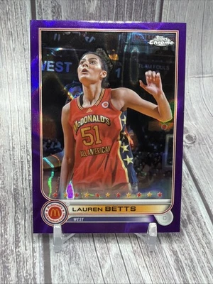2022 Topps Chrome McDonald All American Lauren Betts Purple Refractor #38 /299 - Image 1 of 2