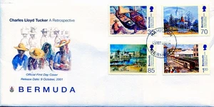 BERMUDA: FDC (2001) Charles Lloyd Tucker — A Retrospective - Picture 1 of 1