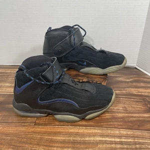 Nike Air Penny IV Atlantic Black Blue Sneakers Men’s Size US 8 864018-001 - Picture 1 of 22