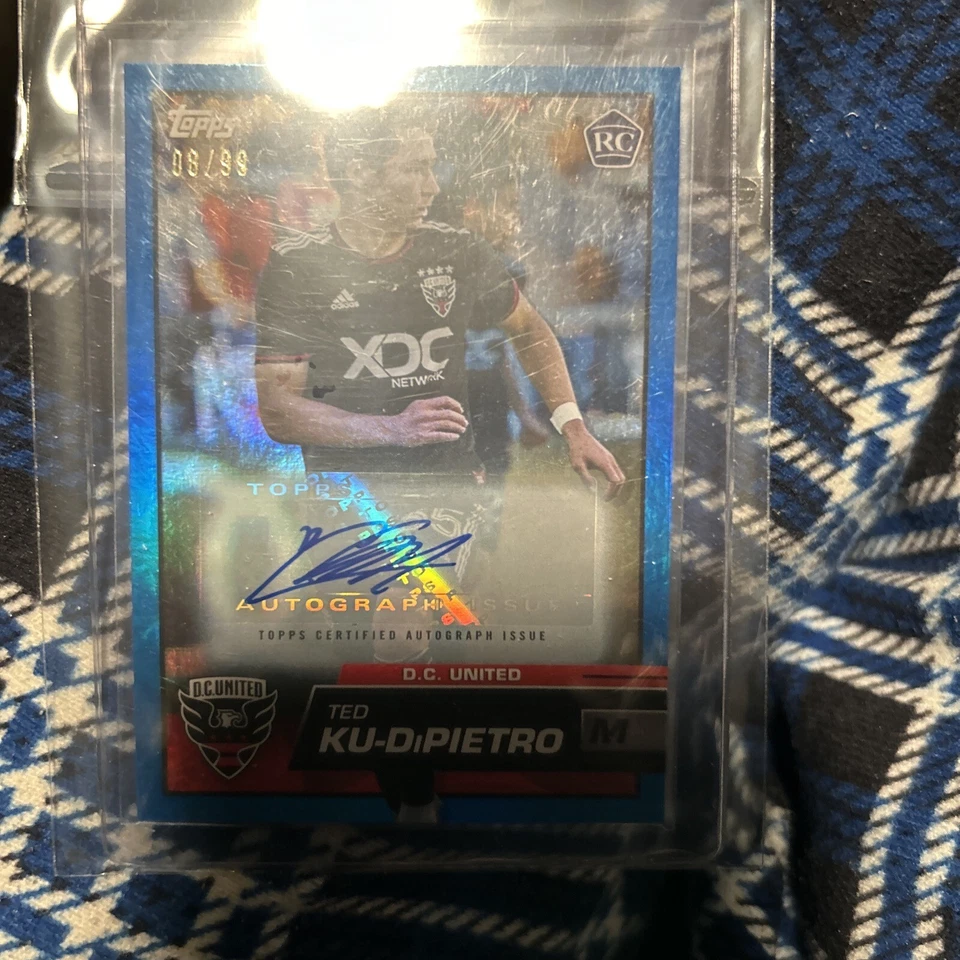 2023 topps mls blue rookie auto ted ku-dipietro /99 - Image 1 of 1