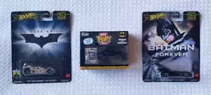 Hot Wheels Batman/Dark Knight/Batman Forever & Bitty Pop - Picture 1 of 2