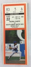 MiLB 1989 05/27 South Bend White Sox at Peoria Chiefs Baseball Ticket Stub