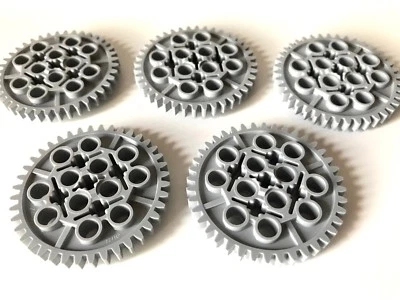 LEGO ® Technic 5 x Zahnrad / Zahnräder / 40 Zähne in light bluish gray