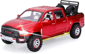 Toy Trucks for Boys RAM 1500 Pickup Truck Toys Diecast Metal Model Cars with Lig - Picture 1 of 16