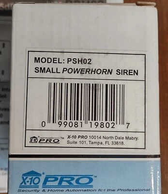 PSH02 X-10 PRO Home Security Small PowerHorn Siren - Image 1 of 3